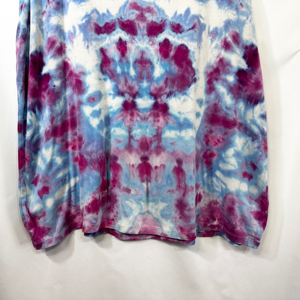 Ava & Viv Plus Size 2X Tank Top Tie‎ Dye Handmade Blue Purple Hippie Boho 1779 - Picture 4 of 10